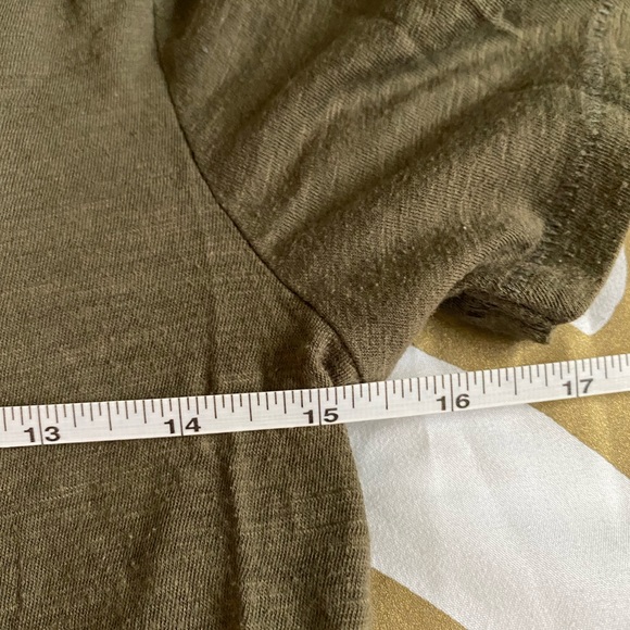 Olive Green V-Neck T-Shirt - Picture 6 of 14